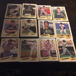 1990 pirates fleer trading cards